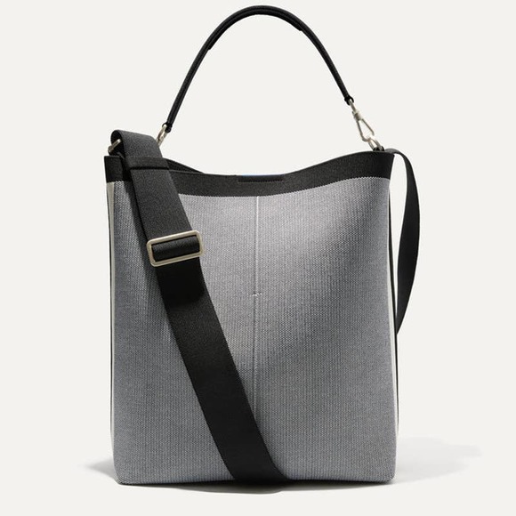 Rothy's Gray and Black Crossbody Bag - Picture 1 of 8
